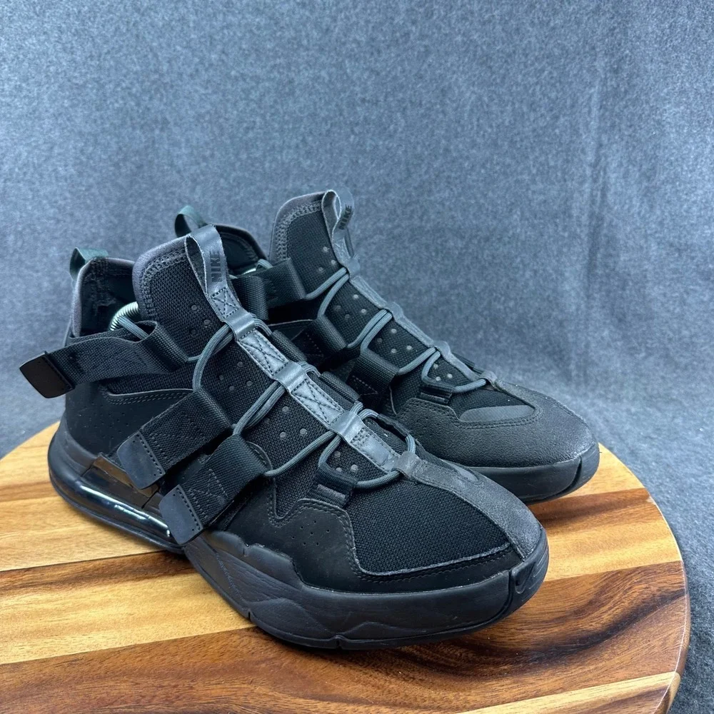 Nike Air Edge 270 Triple Black Mens High‎ Top Sneakers AQ8764-003 Size 12